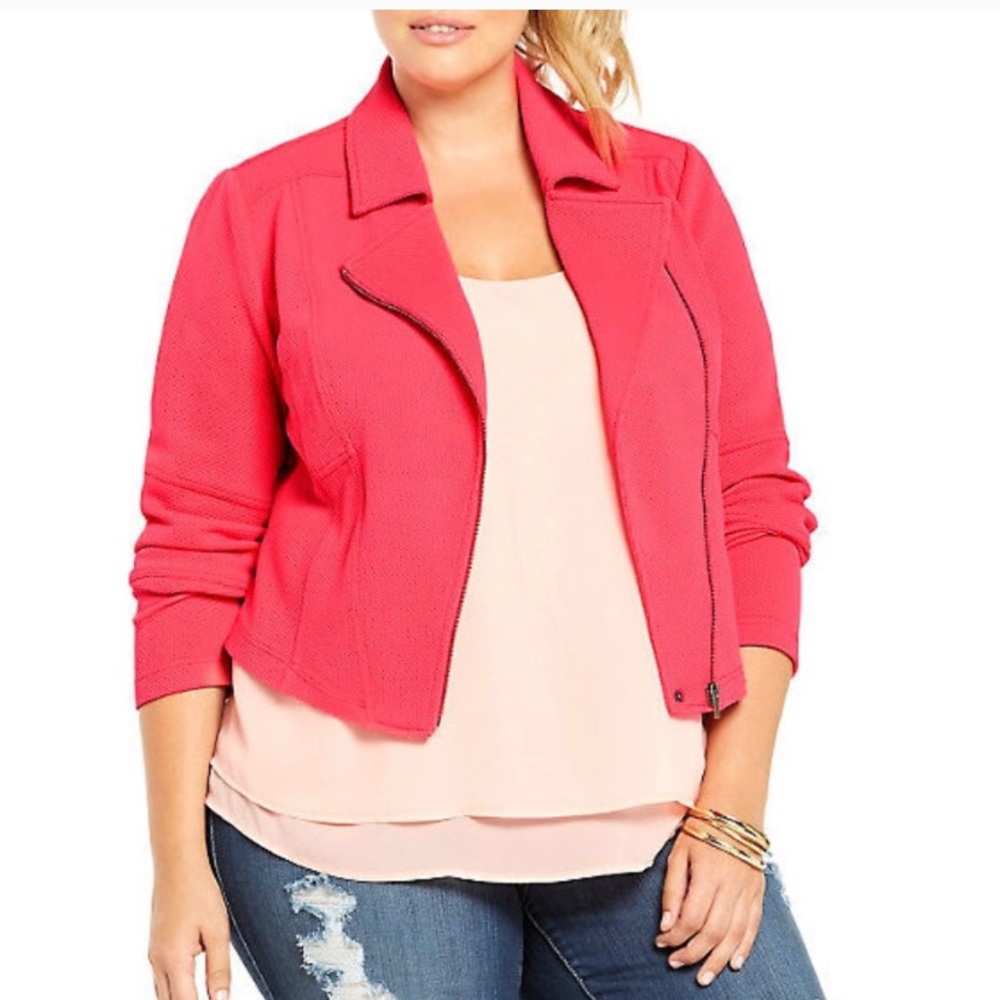 Size 4 Torrid pink Moro Jacket